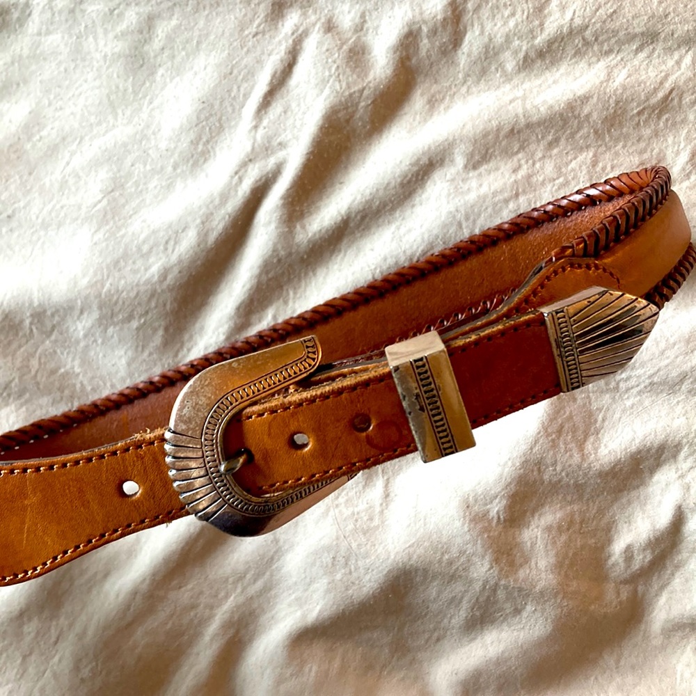 Vintage Leather Southwestern Belt